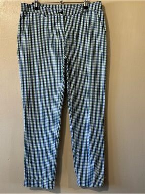 Golfino blue and green plaid golf pants